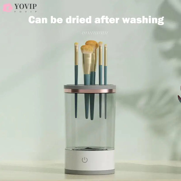 All Around Electric Makeup Brush Cleaner Rechargeable Lazy Cleaning Brush Washer Quick Dry Tool